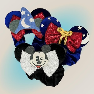 Mickey Mouse ear scrunchies - Sorcerer Fantasia