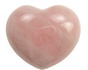 Rose Quartz Heart ~1 3/4"