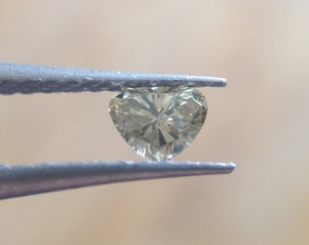 0.19 Carat Loose Natural Champagne Heart Shaped Diamond.