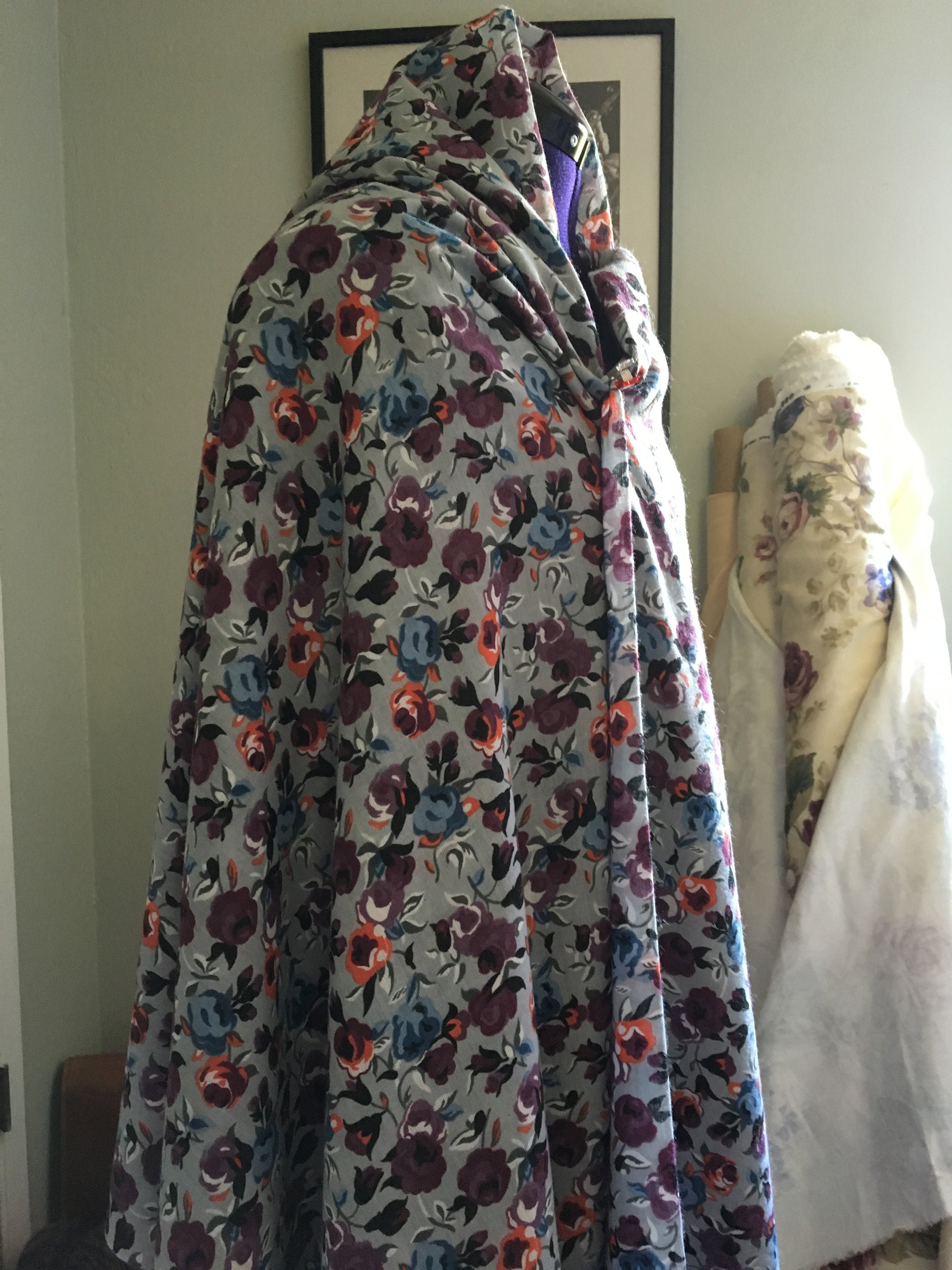 Rosewood Fabrics Inc. Poly/cotton Blend Floral Fabric Etsy Ireland