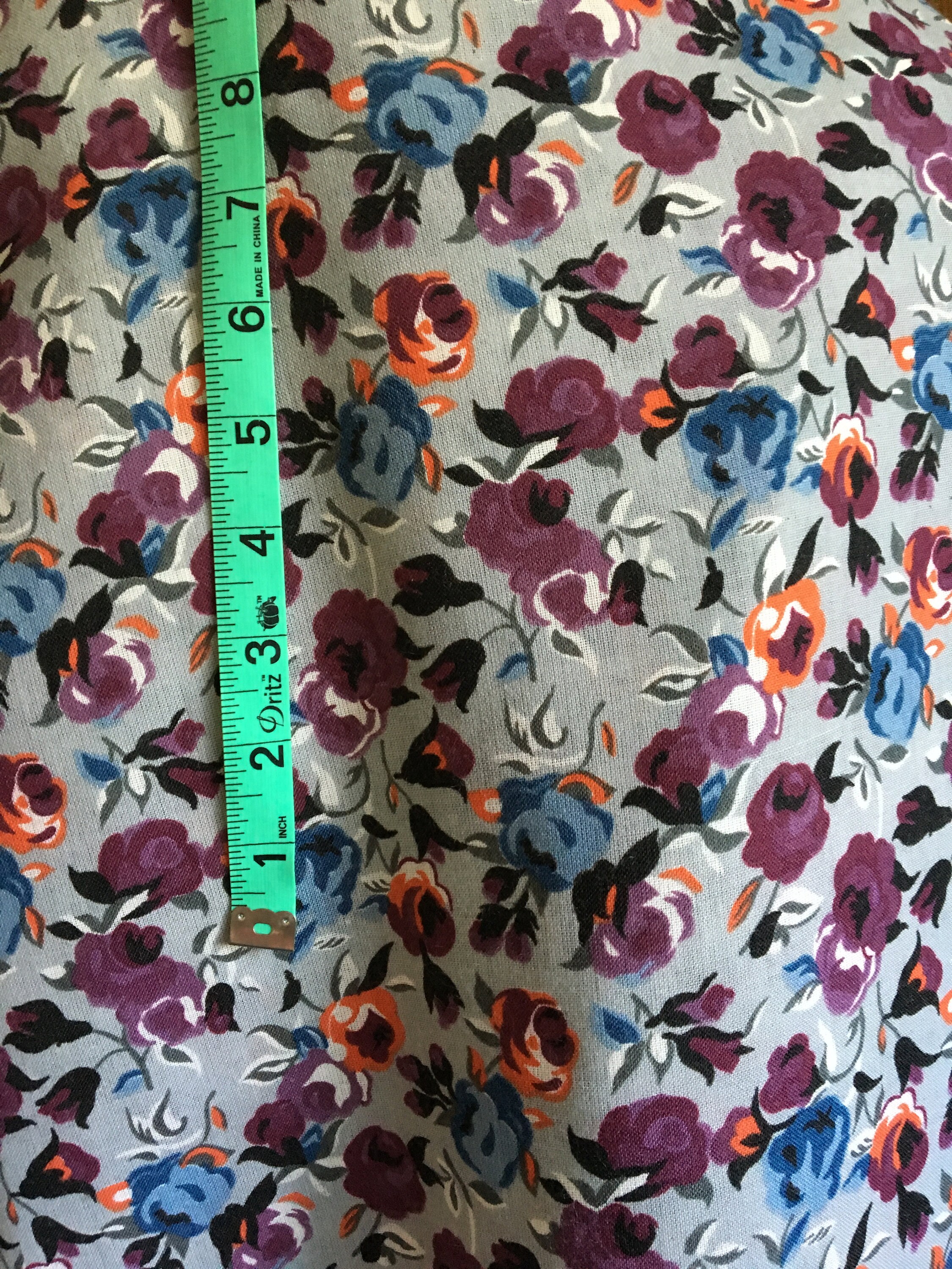 Rosewood Fabrics Inc. Poly/cotton Blend Floral Fabric Etsy Ireland
