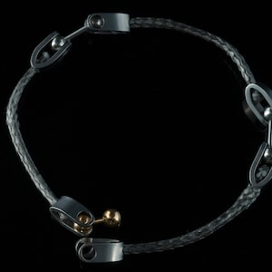 Unisex bracelet. Simple, elegant, steel and polimer MiliM tech collection