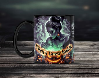 Witch Brew Halloween Mug Wrap, Sublimation Design (PNG)