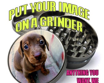 Custom Herb Grinder by ExpressionGifts, Personalized Grinder, Couple Gifts, Customized Photo Grinder, Custom Image Grinder With Catcher