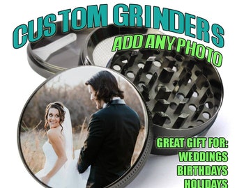 Custom Grinder, Personalized Grinder, Personalized Gift, Wedding Grinder, Anniversary Gifts, Couples Gift, Customized Grinder, Custom Image