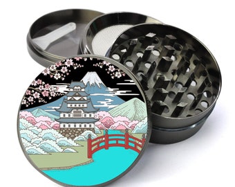 Japanese Grinder With Catcher - Gadgets for the Home - Extra Large 5 Piece Tobacco Herb Grinder - ExpressionGifts