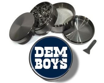 Dem Boys Grinder, Tobacco Grinder, Unique Gifts For Him, Extra Large 5 Piece Grinder, Groomsmen Gift, Herb Grinder With Catcher, Gadget