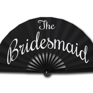 The Bridesmaid Clack Fan, Bridal Party Favors, Folding Snap Fan for Bachelorette Party, Summer Style, Hen Party Supplies, Team Bride Gift
