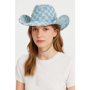 Western Cowgirl Hat, Halloween Costume Accessory, Denim Cowboy Hat, Halloween Party Gift, Texas Hat, Concert Outfit, Bridesmaid Gifts