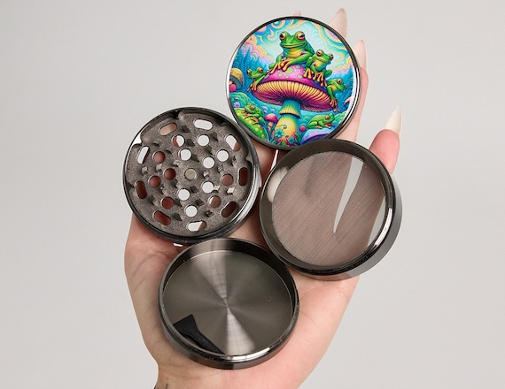 Frog Herb Grinder, Extra Large Mushroom Grinders, Goblincore Tobacco Grinder,  Halloween Party Supplies, Trippy Spice Crusher, Psychedelic