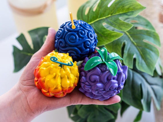 Devil Fruit Herb Grinder - Akuma No Mi Fruit 3 Piece available - Anime Grinder, Paramecia, Zoan, Logia - Gifts For Him - Birthday Gifts