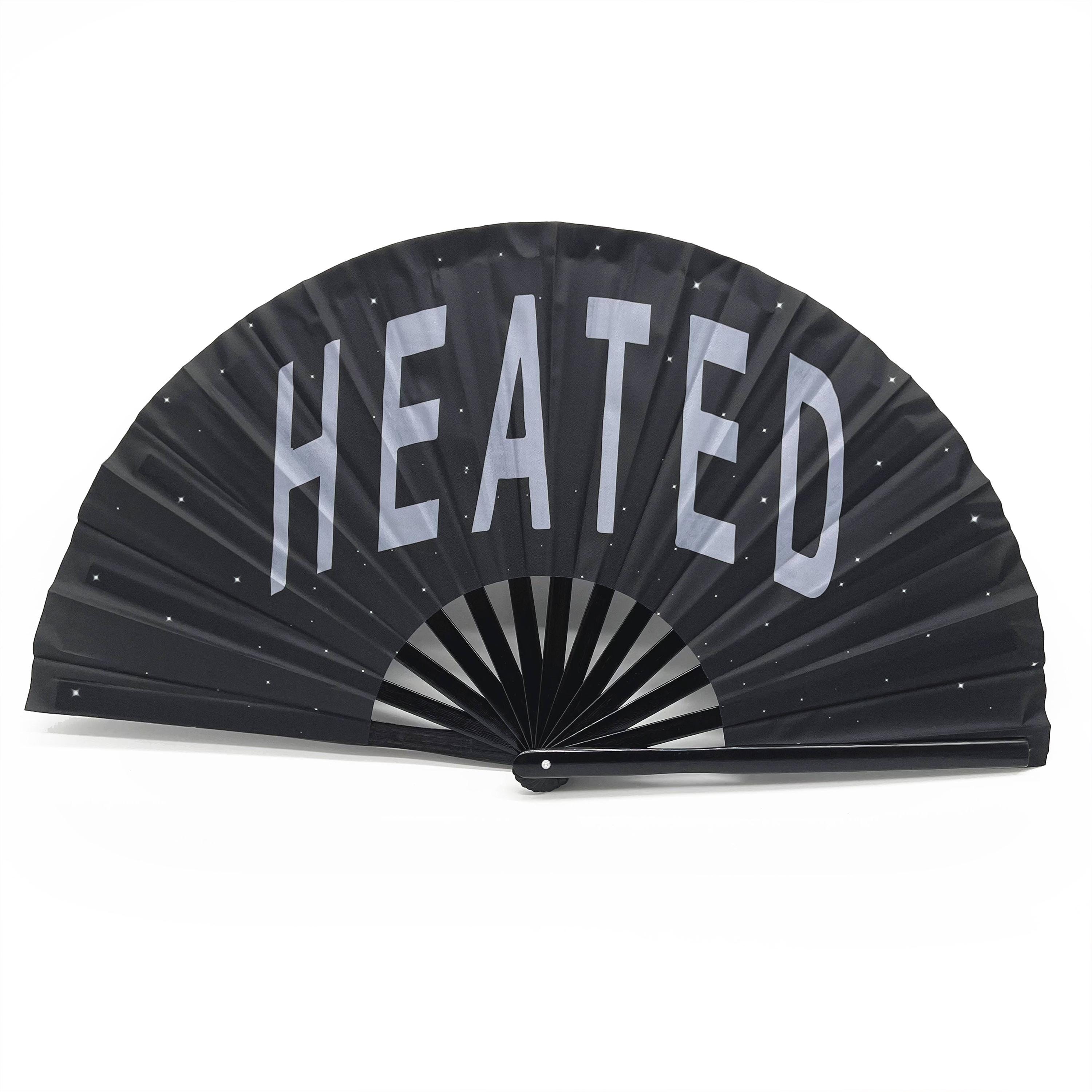 Rave-Ventilator Groß & Faltbar – Klackender Handfächer Für Line Dance, Festival & Party (Rosa)