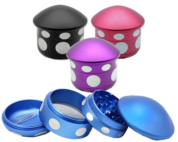 cheap version tobacco grinder popular budget options in israel grinders-12ct 4 Piece Mushroom Herb Grinder