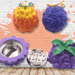 Devil Fruit Herb Grinder - Akuma No Mi Fruit 3 Piece available - Anime Grinder, Paramecia, Zoan, Logia - Gifts For Him - Birthday Gifts image 7