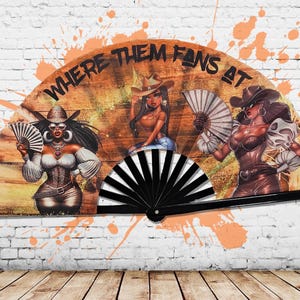 Line Dance Popping Fan, Boots On The Ground Hand Fan, Line Dance Fans
