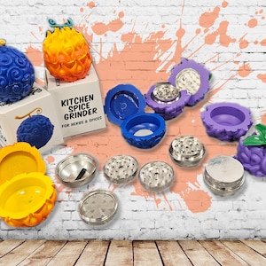Devil Fruit Herb Grinder - Akuma No Mi Fruit 3 Piece available - Anime Grinder, Paramecia, Zoan, Logia - Gifts For Him - Birthday Gifts image 6