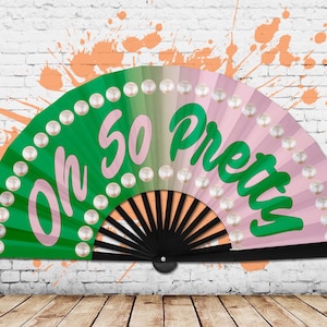 Large Sorority Fan, Oh So Pretty Folding Fan, HBCU Clack Fan, Snapping Fan, Hand Fan, Line Dancing Fan, Bridesmaid Gift, Back To School Gift