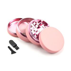 Pink Grinder, Cute Tobacco Grinder, Girly Herb Crusher, Kawaii Grinder, Summer Style Gift, Hosting Gift,Large 2.5 In Grinder,Kitchen Gadgets