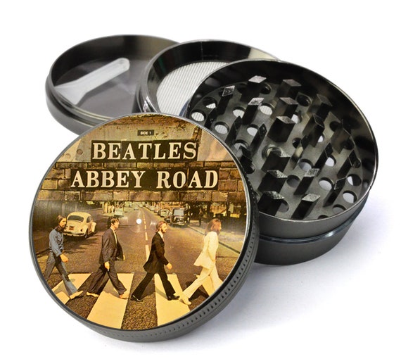 tobacco grinder uk The Beatles Grinder, Gift for Dad, the Beatles Abbey Road Extra Large 5  Piece Grinder, Groomsmen Gift, Herb Grinder With Catcher, Vinyl