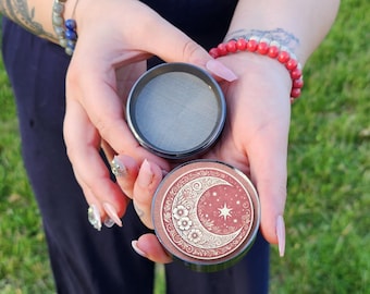 Moon Grinder, Kitchen Gadgets, Crescent Moon Grinder, Gifts For Her, Stars Grinder, Cute Grinders, Spice Crusher, Gifts For Friends