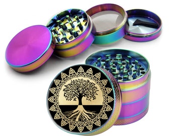2.5 inch 4 pc Grinder herb magnetic  Anodized Aluminum Grinder Tobacco & Herb 