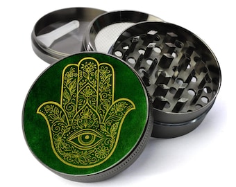 Moedor extra grande, moedor verde, moedor de especiarias, presente para ele, moedor espiritual, moinho de cozinha, triturador de especiarias, presentes para namorado