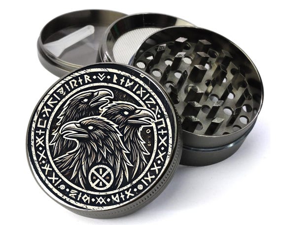 crusher tobacco Buy Norse Ravens Herb Grinder, Huginn, Muninn, and Jack, Extra Large 5  Piece Grinder, Spice Crusher, Tobacco Grinder, Herb Crusher Online in India