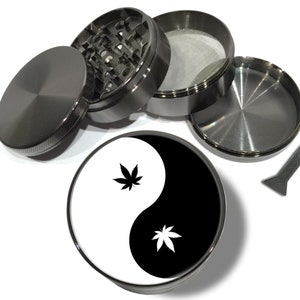 Yin Yang Grinder, Gadgets For Men, Extra Large Grinder, Groomsmen Gift, Herb Grinder With Catcher, Tobacco Grinder, Bachelor Party Gifts