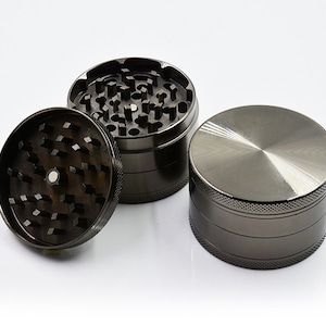 Herb Grinder, Summer Style, Plain Blank Extra Large Grinder 2.5 Inch, Tobacco Grinder, 5 Piece Grinder, Spice Crusher, Cool Gadgets, Travel