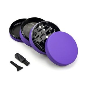 Lila Grinder 4-teilig, Weihnachtsgeschenke für sie, große Girly Grinder, Weihnachtsgeschenke für sie, matte Lila Grinder, Küche und Esszimmer