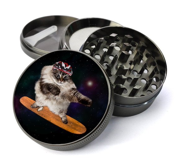tobacco grinder nearby Cat With Skateboard Herb Grinder, Funny Grinders With Catcher, Extra Large  Grinder, Bachelor Party Gifts, Tobacco Grinder, Cat Grinder