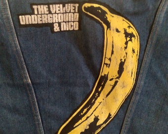 Vintage VELVET UNDERGROUND denim VEST