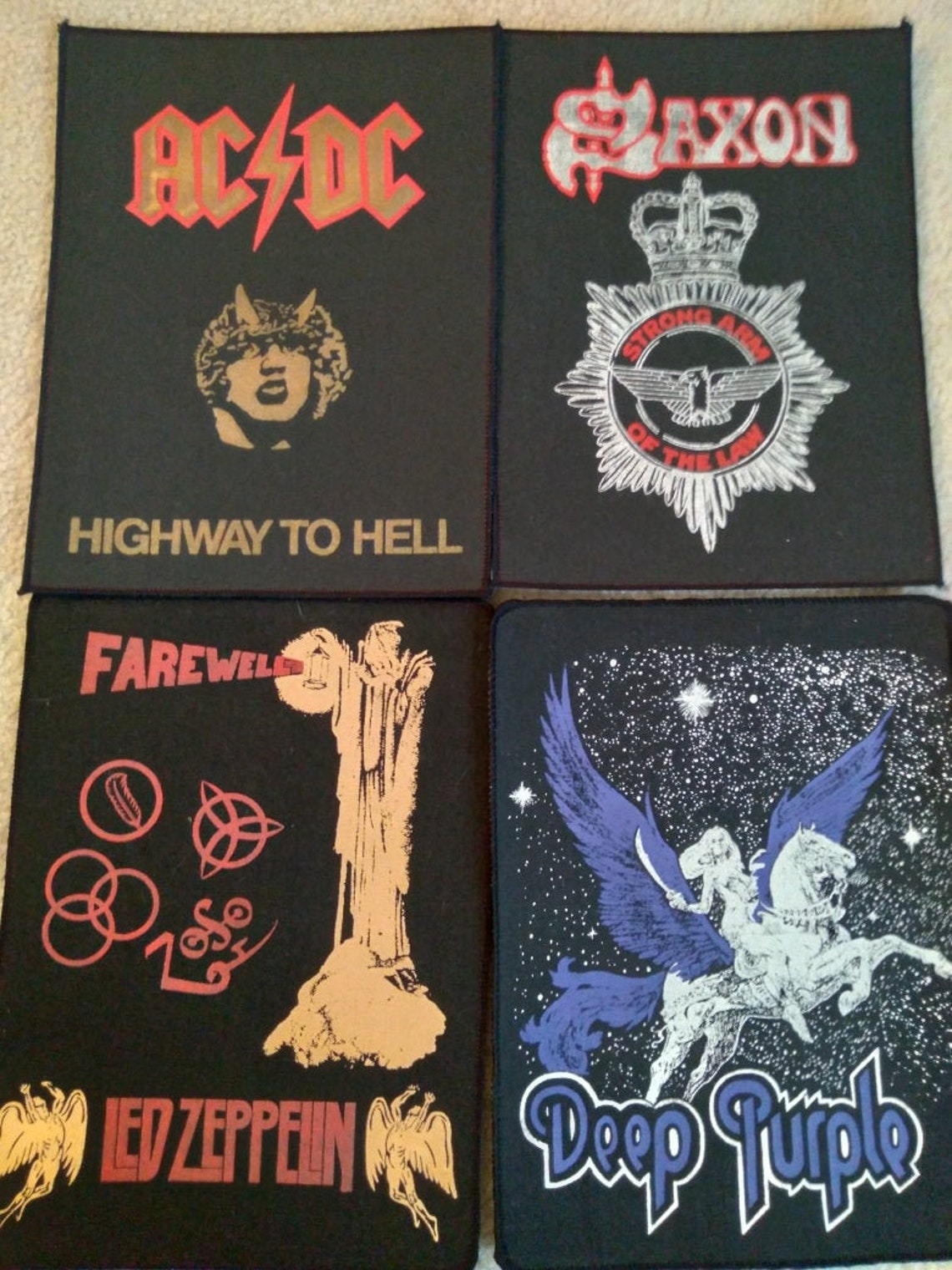 Vintage rock & metal band patches UNUSED New old Stock Etsy