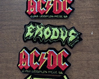 Lot heavy metal music patches embroidered band patch bundle