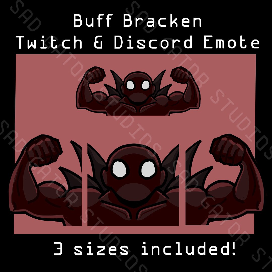 Lethal Company Buff Bracken Emotes Streamer P2U Twitch, Discord, Kick, Youtube Macho Meme Etsy