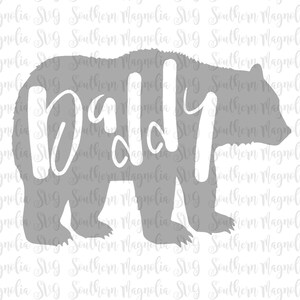 Papa Ours - Ours - Papa - Papa Vie - Ourson - Bébé Tribu - Silhouette - Cricut - Fichier coupé - Conception SVG - Papa - Papa - Papa - Garçon