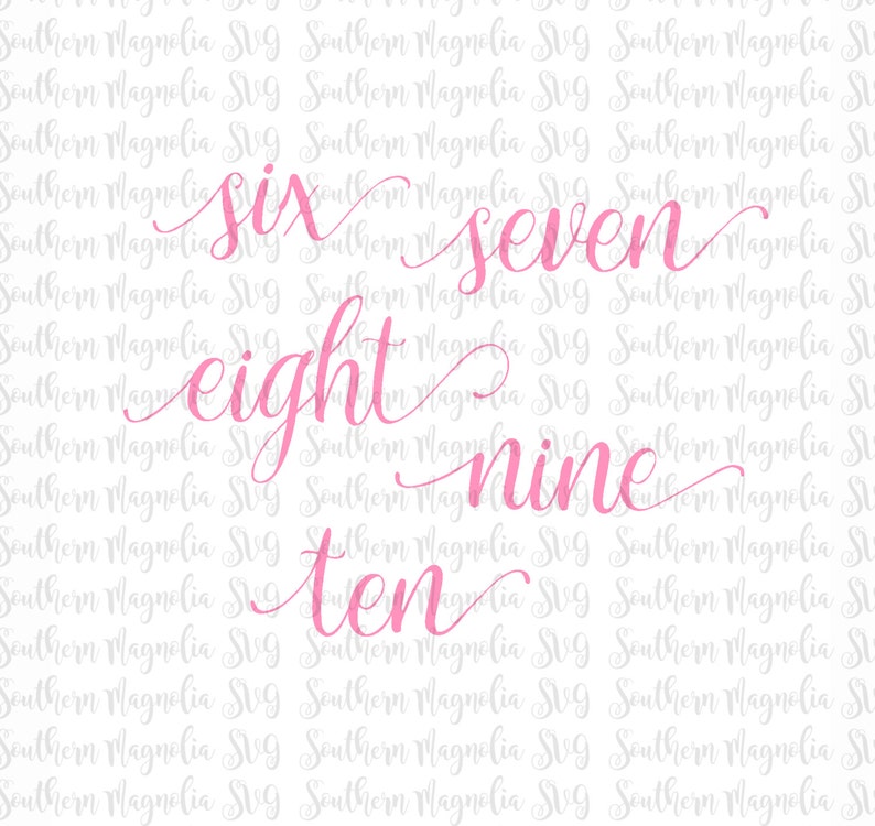 Download Birthday Numbers SVG BUNDLE Birthday Numbers Script Words ...