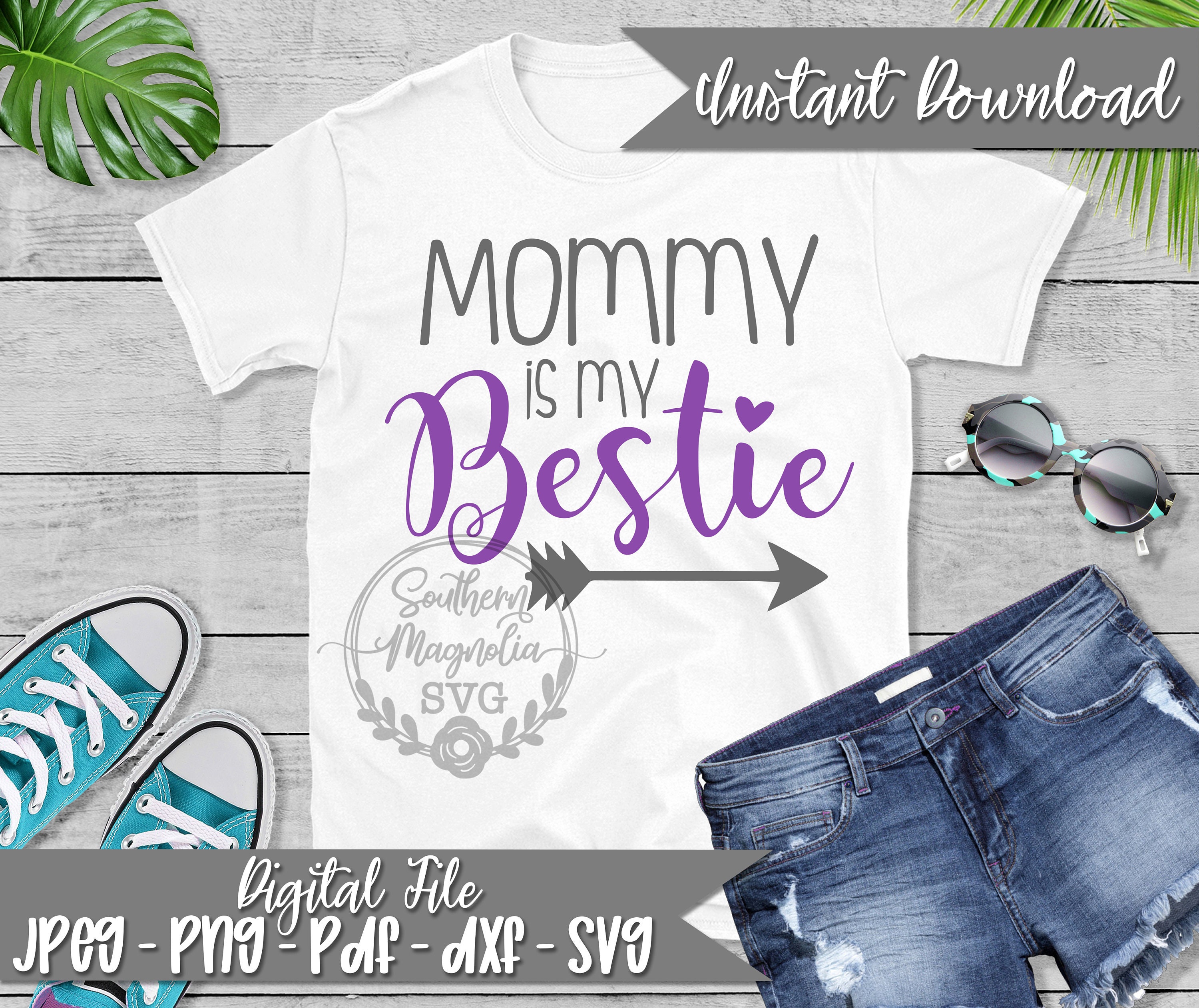 Download Mommy is My Bestie SVG Mommy's Girl Mini Me Best | Etsy