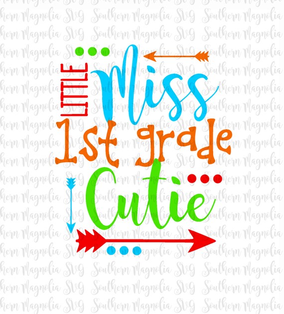 Download Little Miss 1st Grade Cutie Back To School Svg Princess Etsy