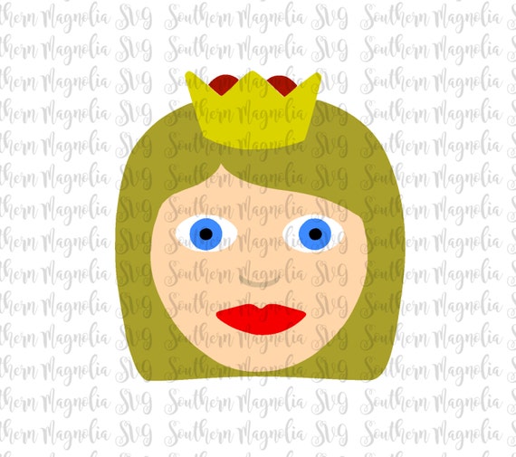 girl wearing crown emoji