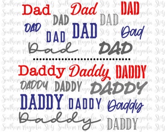 Dad & Daddy Bundle SVG - Fatherhood - Father's Day - Dad Life - Fatherhood is a Walk in the Park - Jurassic Park