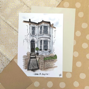 Personalised House Illustration Custom Art Print