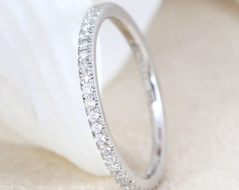 Diamond Eternity Band, Eternity Diamond Wedding Band, Diamond Wedding Ring, Diamond Anniversary Ring, Diamond Stacking Ring, Promise Ring