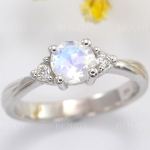 Platinum moonstone ring store