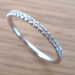 Classic Diamond Eternity Band 14k Gold, Eternity Wedding Band, Diamond Wedding Ring, Diamond Wedding Band, Stacking Anniversary Ring Gift