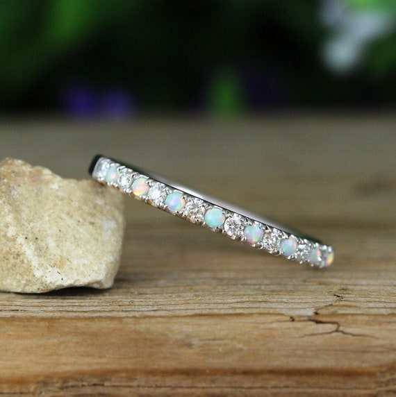 Opal on sale eternity band