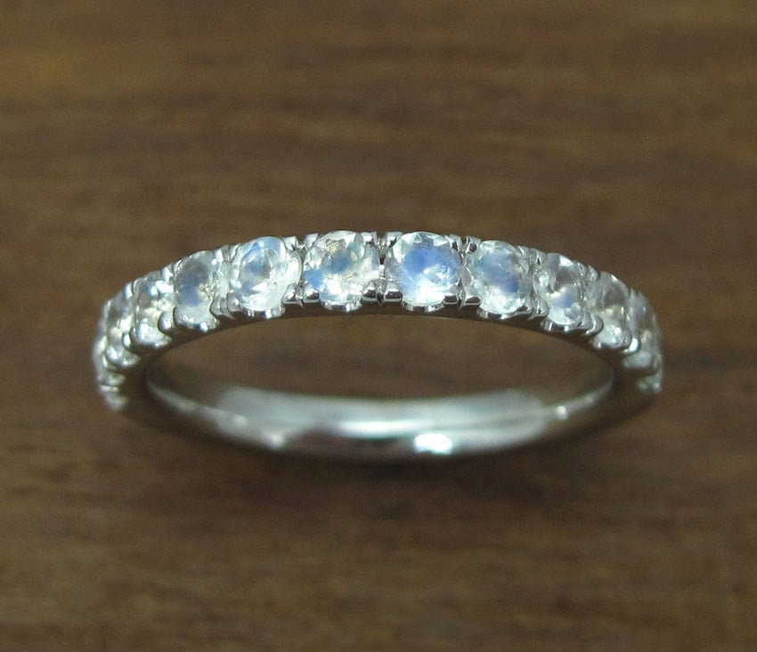 Moonstone Eternity Band Eternity Wedding Band Moonstone Wedding