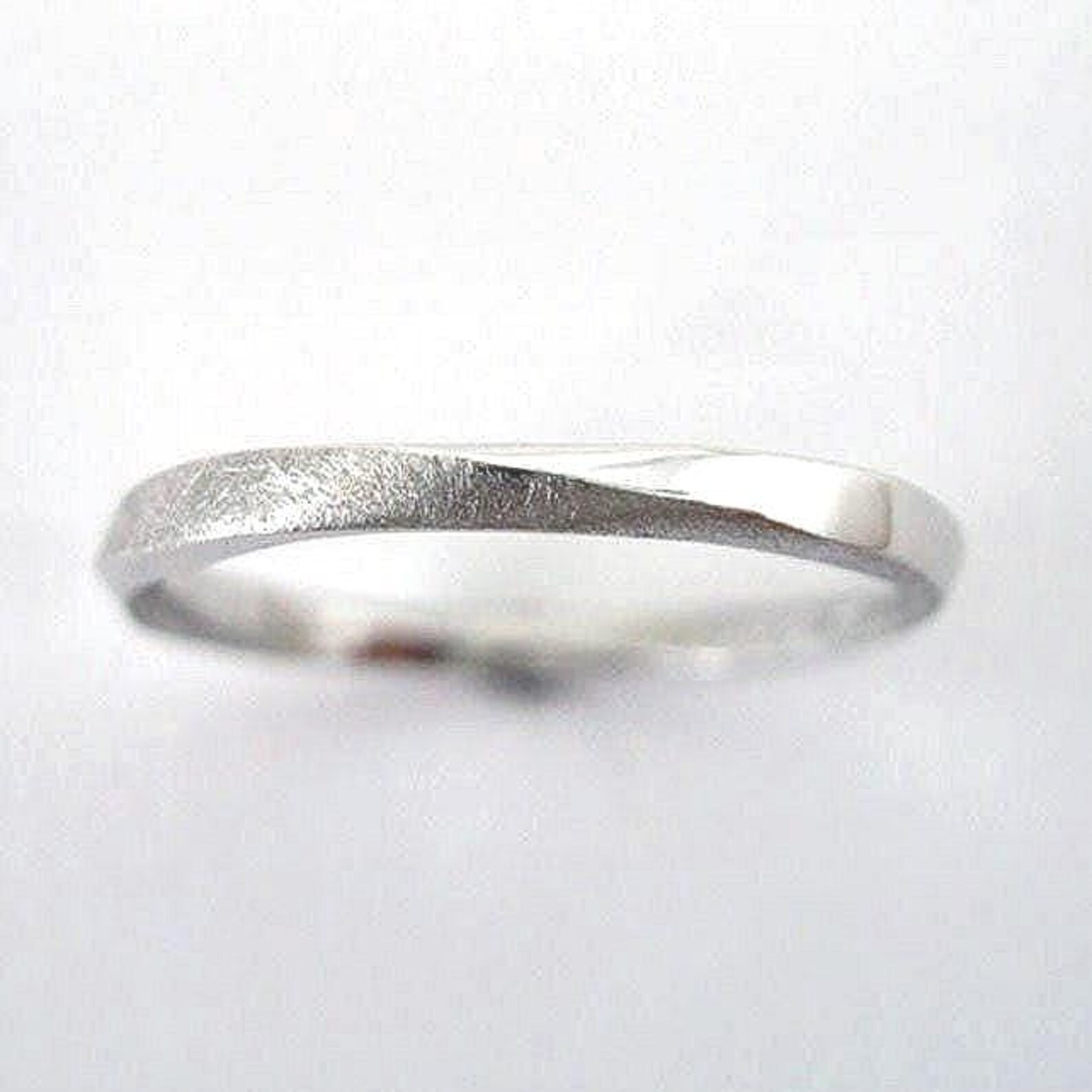 Mobius Ring Stack 2mm Sterling Silver Mobius Wedding Band Thin Stacking Ring Stackable ...