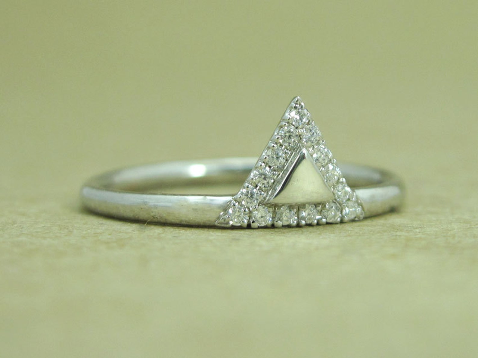 Diamond Engagement Ring Set Diamond Bridal Set Diamond Etsy