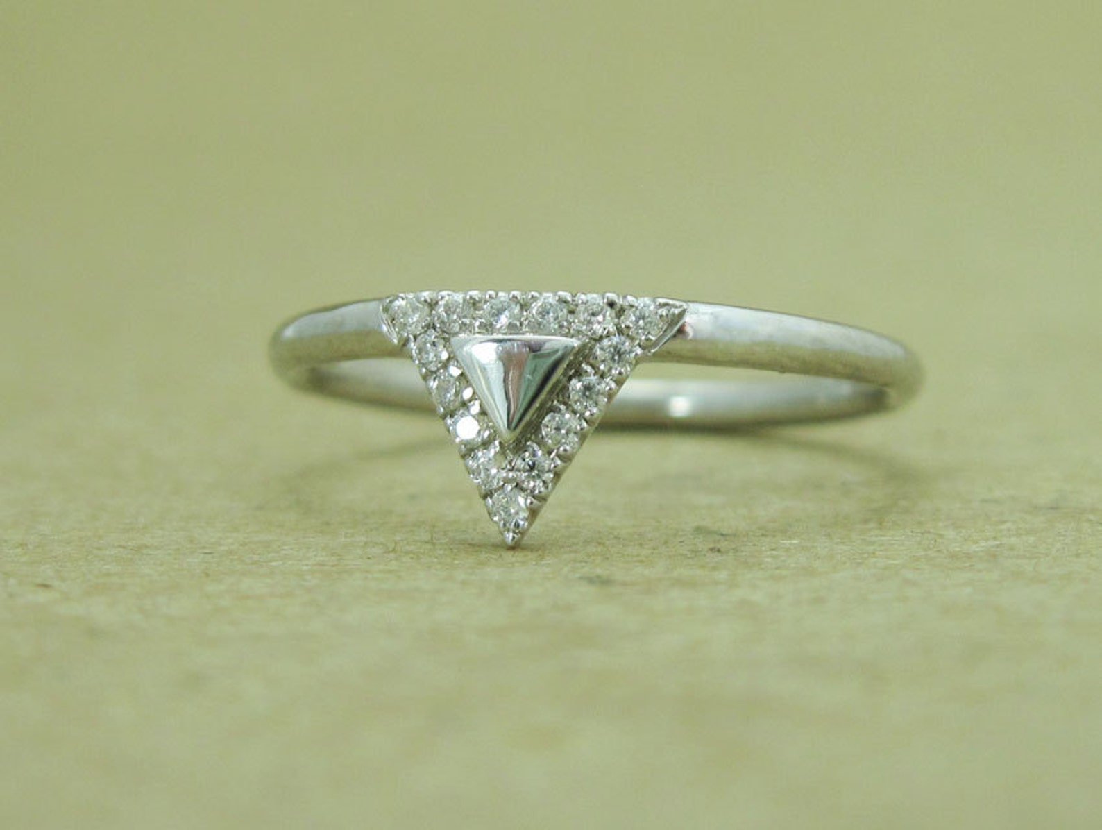 Diamond Engagement Ring Set Diamond Bridal Set Diamond Etsy